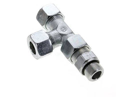 20S & G3/4'' Zink Plated Steel Right Angle Tee Cutting Fitting with Male Threads 400 bar Adjustable ISO 8434-1