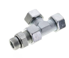 25S & G1'' Zink Plated Steel Right Angle Tee Cutting Fitting with Male Threads 400 bar Adjustable ISO 8434-1