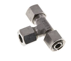 Accesorio de corte en T en ángulo recto de acero inoxidable 10L con barra giratoria 315 ajustable ISO 8434-1