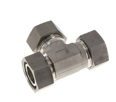28L Stainless Steel Right Angle Tee Cutting Fitting with Swivel 160 bar Adjustable ISO 8434-1