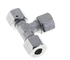 10S Zink Plated Steel Right Angle Tee Cutting Fitting with Swivel 630 bar NBR Adjustable ISO 8434-1