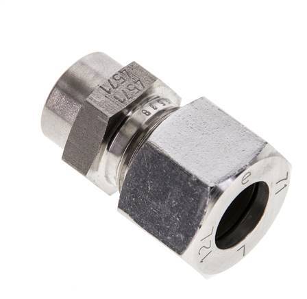 12L & 16mm Stainless Steel Straight Cutting Fitting with Welding End 315 bar ISO 8434-1