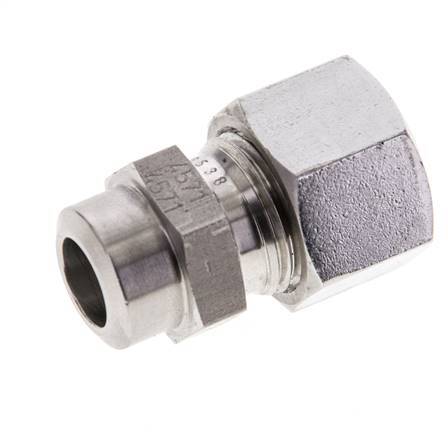 12L & 16mm Stainless Steel Straight Cutting Fitting with Welding End 315 bar ISO 8434-1