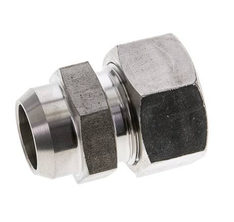 22L & 27mm Stainless Steel Straight Cutting Fitting with Welding End 160 bar ISO 8434-1