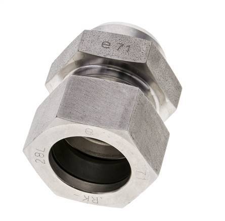 28L & 32mm Stainless Steel Straight Cutting Fitting with Welding End 160 bar ISO 8434-1