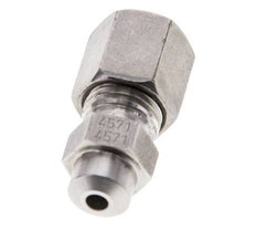 6S & 11mm Stainless Steel Straight Cutting Fitting with Welding End 600 bar ISO 8434-1