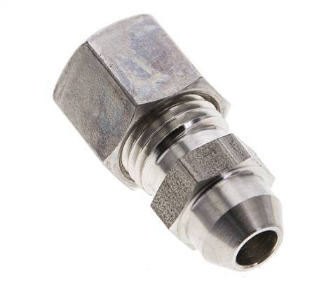 8L & 12mm Stainless Steel Straight Compression Fitting with Welding End 315 bar ISO 8434-1