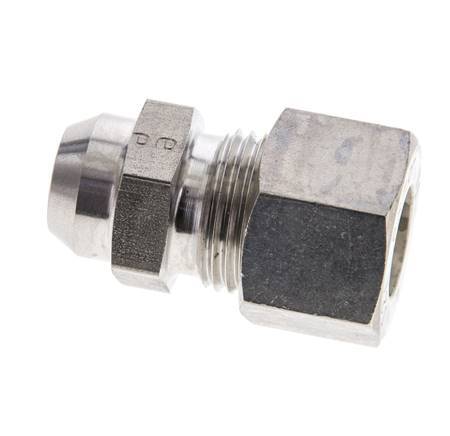 12L & 16mm Stainless Steel Straight Compression Fitting with Welding End 315 bar ISO 8434-1