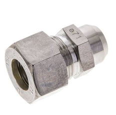 15L & 19mm Stainless Steel Straight Compression Fitting with Welding End 315 bar ISO 8434-1