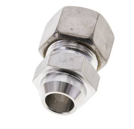 20S & 26mm Stainless Steel Straight Compression Fitting with Welding End 250 bar ISO 8434-1