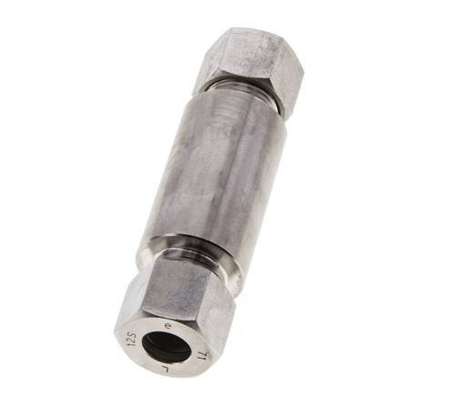 12S Stainless Steel Straight Welding Cutting Fitting Bulkhead 630 bar ISO 8434-1