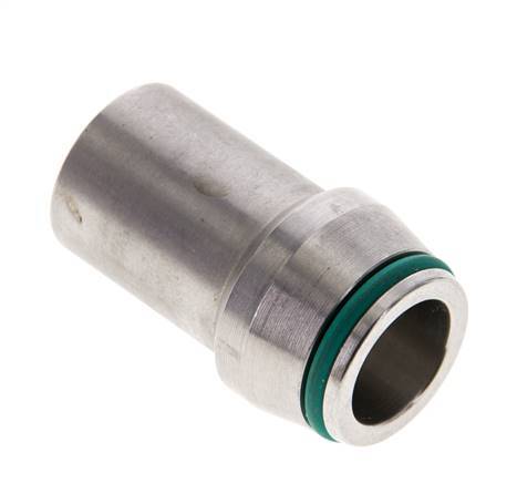 18x2.5mm Stainless Steel Straight with Welding End 315 bar FKMO-ring ISO 8434-1