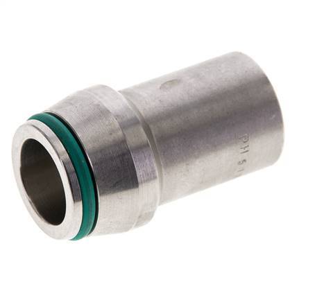 18x2.5mm Stainless Steel Straight with Welding End 315 bar FKMO-ring ISO 8434-1