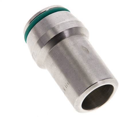 18x2.5mm Stainless Steel Straight with Welding End 315 bar FKMO-ring ISO 8434-1