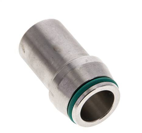 18x2.5mm Stainless Steel Straight with Welding End 315 bar FKMO-ring ISO 8434-1
