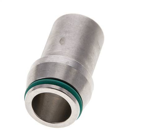 18x2.5mm Stainless Steel Straight with Welding End 315 bar FKMO-ring ISO 8434-1