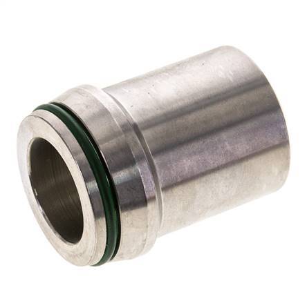 38x6mm Stainless Steel Straight with Welding End 315 bar FKMO-ring ISO 8434-1