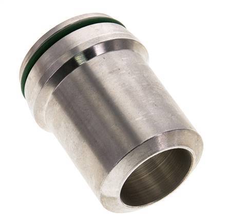 38x6mm Stainless Steel Straight with Welding End 315 bar FKMO-ring ISO 8434-1
