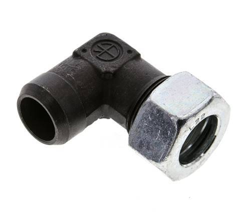 22L & 27mm Phosphatised Steel Elbow Cutting Fitting with Welding End 160 bar ISO 8434-1