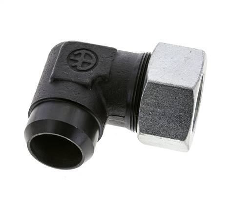 38S & 44mm Phosphatised Steel Elbow Cutting Fitting with Welding End 315 bar ISO 8434-1