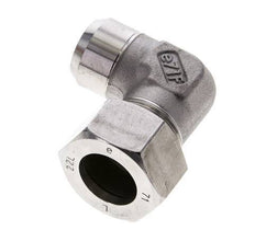 22L & 27mm Stainless Steel Elbow Cutting Fitting with Welding End 160 bar ISO 8434-1