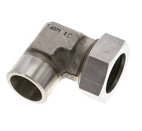 42L & 46mm Stainless Steel Elbow Cutting Fitting with Welding End 160 bar ISO 8434-1