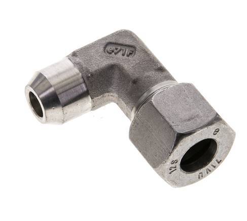 12S & 17mm Stainless Steel Elbow Cutting Fitting with Welding End 630 bar ISO 8434-1