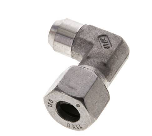 12S & 17mm Stainless Steel Elbow Cutting Fitting with Welding End 630 bar ISO 8434-1