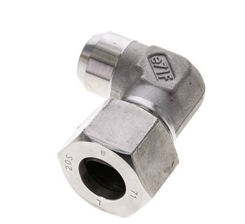 20S & 26mm Stainless Steel Elbow Cutting Fitting with Welding End 400 bar ISO 8434-1