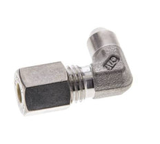 6L & 10mm Stainless Steel Elbow Compression Fitting with Welding End 315 bar ISO 8434-1