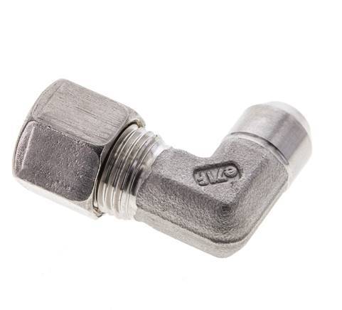 10L & 14mm Stainless Steel Elbow Compression Fitting with Welding End 315 bar ISO 8434-1