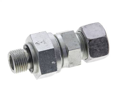 Hydraulic Check Valve Cutting Ring 15L (M22x1.5) & M18x1.5 Male Steel 1-250bar (15-3625)psi Tube-Thread ISO 8434-1