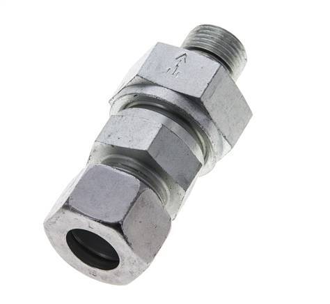 Hydraulic Check Valve Cutting Ring 15L (M22x1.5) & M18x1.5 Male Steel 1-250bar (15-3625)psi Tube-Thread ISO 8434-1