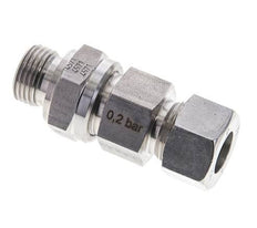 Hydraulic Check Valve Cutting Ring 15L (M22x1.5) & G1/2'' Male Stainless Steel 0.2-250bar (3-3625)psi Tube-Thread ISO 8434-1