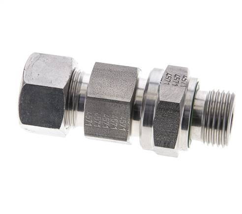 Hydraulic Check Valve Cutting Ring 15L (M22x1.5) & G1/2'' Male Stainless Steel 0.2-250bar (3-3625)psi Tube-Thread ISO 8434-1