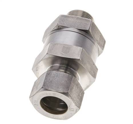 Hydraulic Check Valve Compression Ring 22L (M30x2) & G3/4'' Male Stainless Steel 1-160bar (15-2320)psi Thread-Tube ISO 8434-1