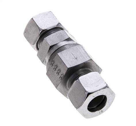 Hydraulic Check Valve Cutting Ring 15L (M22x1.5) Steel 0.2-250bar (3-3625)psi ISO 8434-1