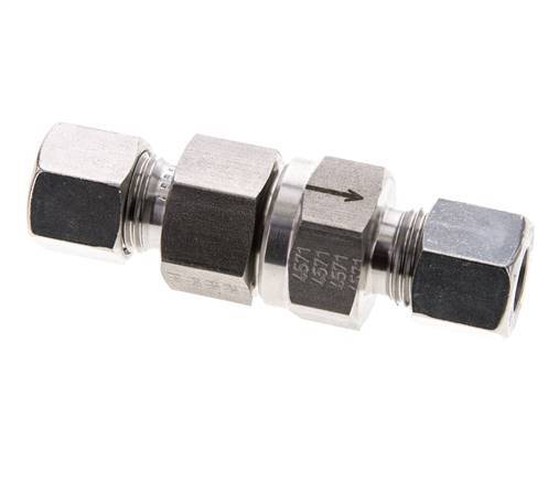 Válvula de retención hidráulica Anillo de corte 10L (M16x1,5) Acero inoxidable 1-250bar (15-3625)psi ISO 8434-1