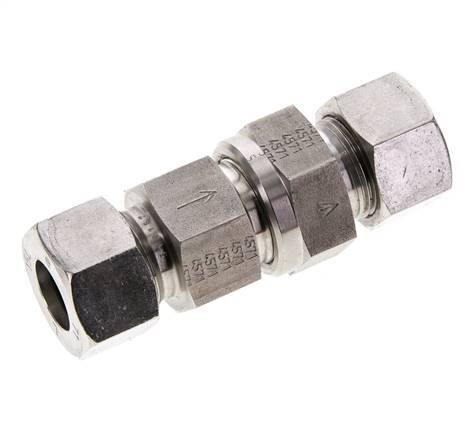 Válvula de retención hidráulica Anillo de corte 15L (M22x1,5) Acero inoxidable 1-250bar (15-3625)psi ISO 8434-1