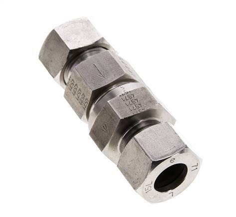 Válvula de retención hidráulica Anillo de corte 15L (M22x1,5) Acero inoxidable 1-250bar (15-3625)psi ISO 8434-1