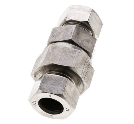 Hydraulic Check Valve Cutting Ring 22L (M30x2) Stainless Steel 1-160bar (15-2320)psi ISO 8434-1