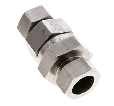 Válvula de retención hidráulica Anillo de corte 28L (M36x2) Acero inoxidable 1-100bar (15-1450)psi ISO 8434-1