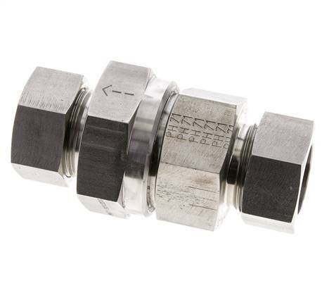 Válvula de retención hidráulica Anillo de corte 28L (M36x2) Acero inoxidable 1-100bar (15-1450)psi ISO 8434-1