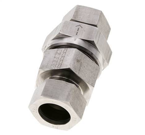 Válvula de retención hidráulica Anillo de corte 28L (M36x2) Acero inoxidable 1-100bar (15-1450)psi ISO 8434-1