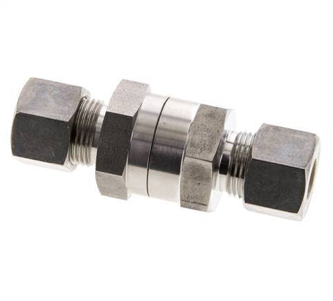 Válvula de retención hidráulica Anillo de compresión 12S (M20x1,5) Acero inoxidable 1-400bar (15-5800)psi ISO 8434-1