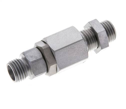 8L Acero Zincado Rótula con Guía de Bola Racor Pasamuros 315 bar NBR ISO 8434-1