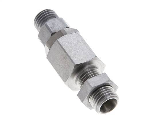 8L Acero Zincado Rótula con Guía de Bola Racor Pasamuros 315 bar NBR ISO 8434-1