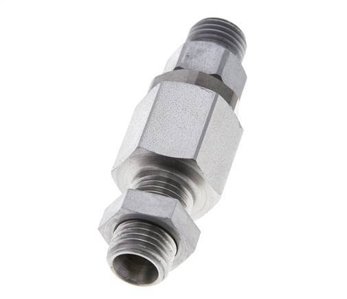 8L Acero Zincado Rótula con Guía de Bola Racor Pasamuros 315 bar NBR ISO 8434-1