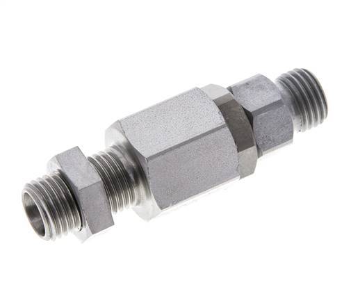 8L Acero Zincado Rótula con Guía de Bola Racor Pasamuros 315 bar NBR ISO 8434-1