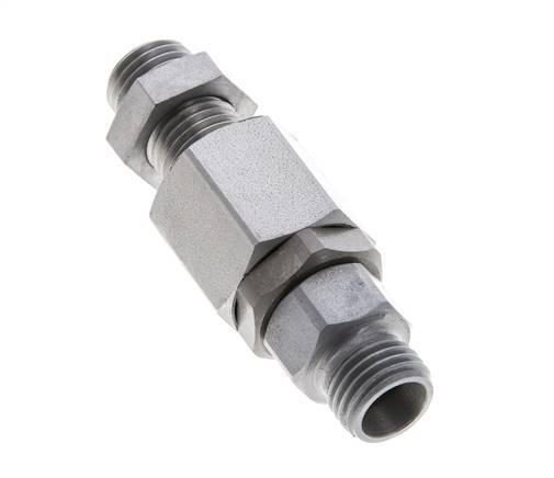 8L Acero Zincado Rótula con Guía de Bola Racor Pasamuros 315 bar NBR ISO 8434-1